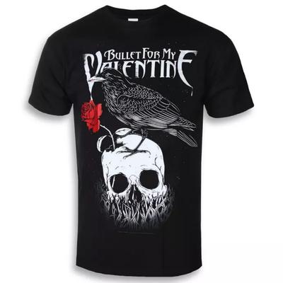 Bullet For My Valentine Raven Pattern Printed Tshirt Garbage Rock Style Band Tshirt For Unisex And Unisex
