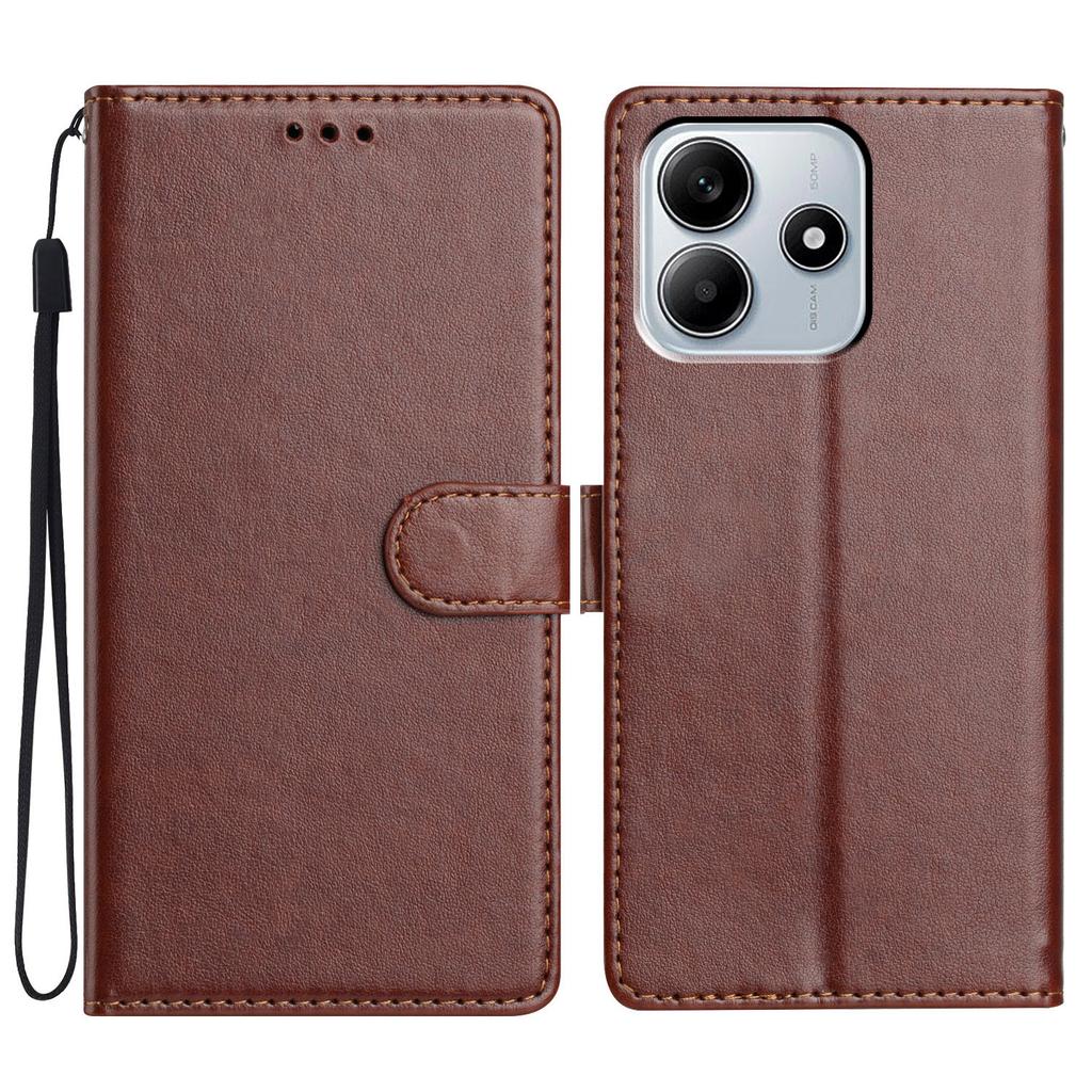 For Xiaomi Redmi Note 14 5G Leather Case Wallet Stand Phone Cover with Handy Strap