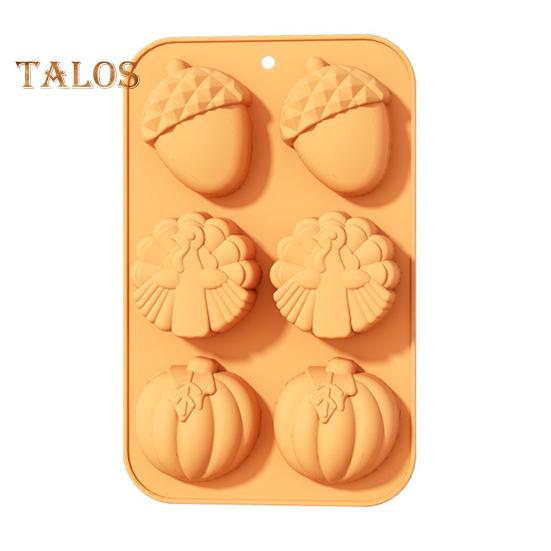 Forma silikonowa na ciasto na Święto Dziękczynienia do dyni w kształcie liści jesiennych Wielokrotnego użytku elastyczna forma na czekoladę Odporne na ciepło narzędzie do pieczenia na imprezę o tematyce zbiorów jesiennych