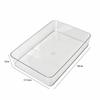 Clear Storage Bin Divider Plastic Drawer Organizer Tray Drawer Tray  Stationery Organization