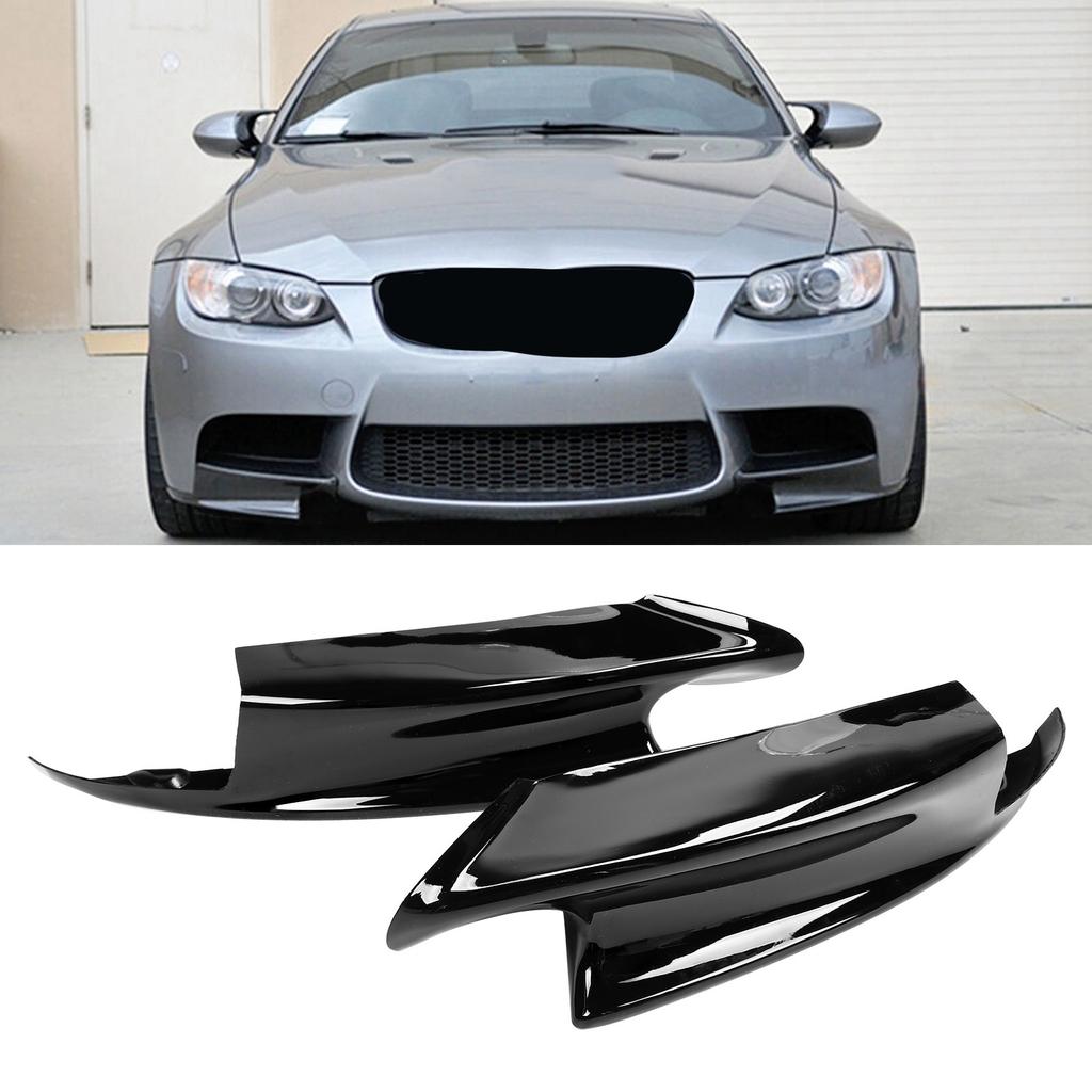 Pair Front Bumper Spoiler Lip Deflector Splitter Fit for E90 E92 E9 3 2007‑2012