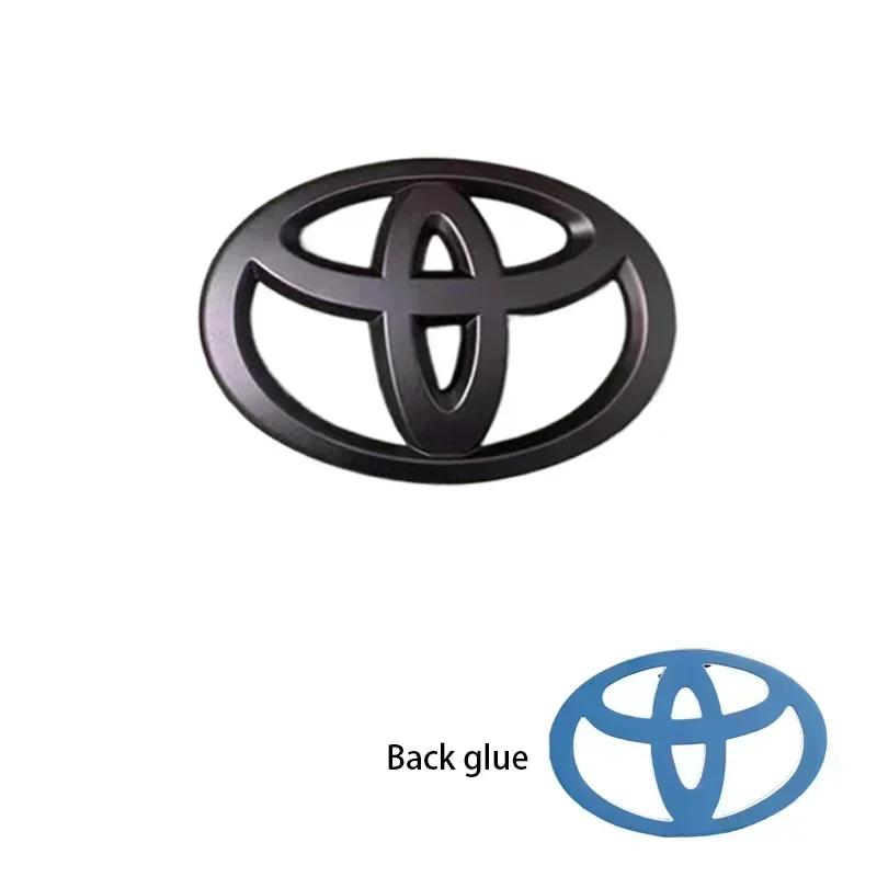 1PC 3D ABS Car front grille trunk Logo Emblem For Toyota RAV4 Camry Corolla Levin Yaris Reiz Vios Highlander CHR Prius accessory