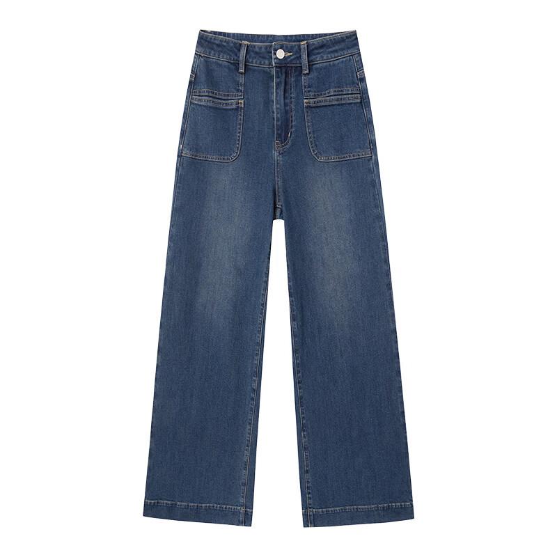 Xiangying Women's Relaxed Fit Wide-Leg Denim Jeans