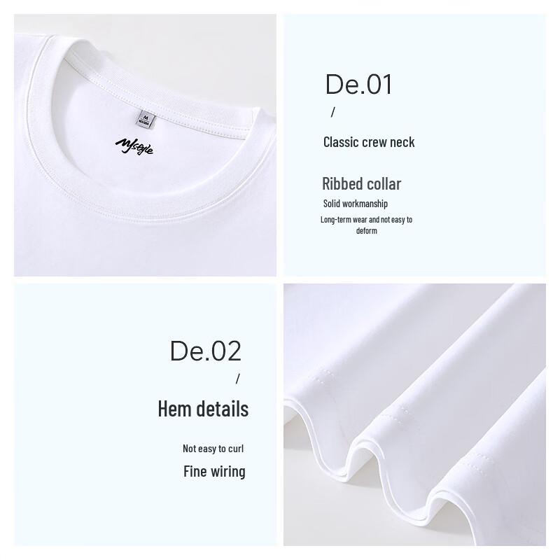 MJ STYLE Women's Pure Cotton Short-Sleeve T-Shirt