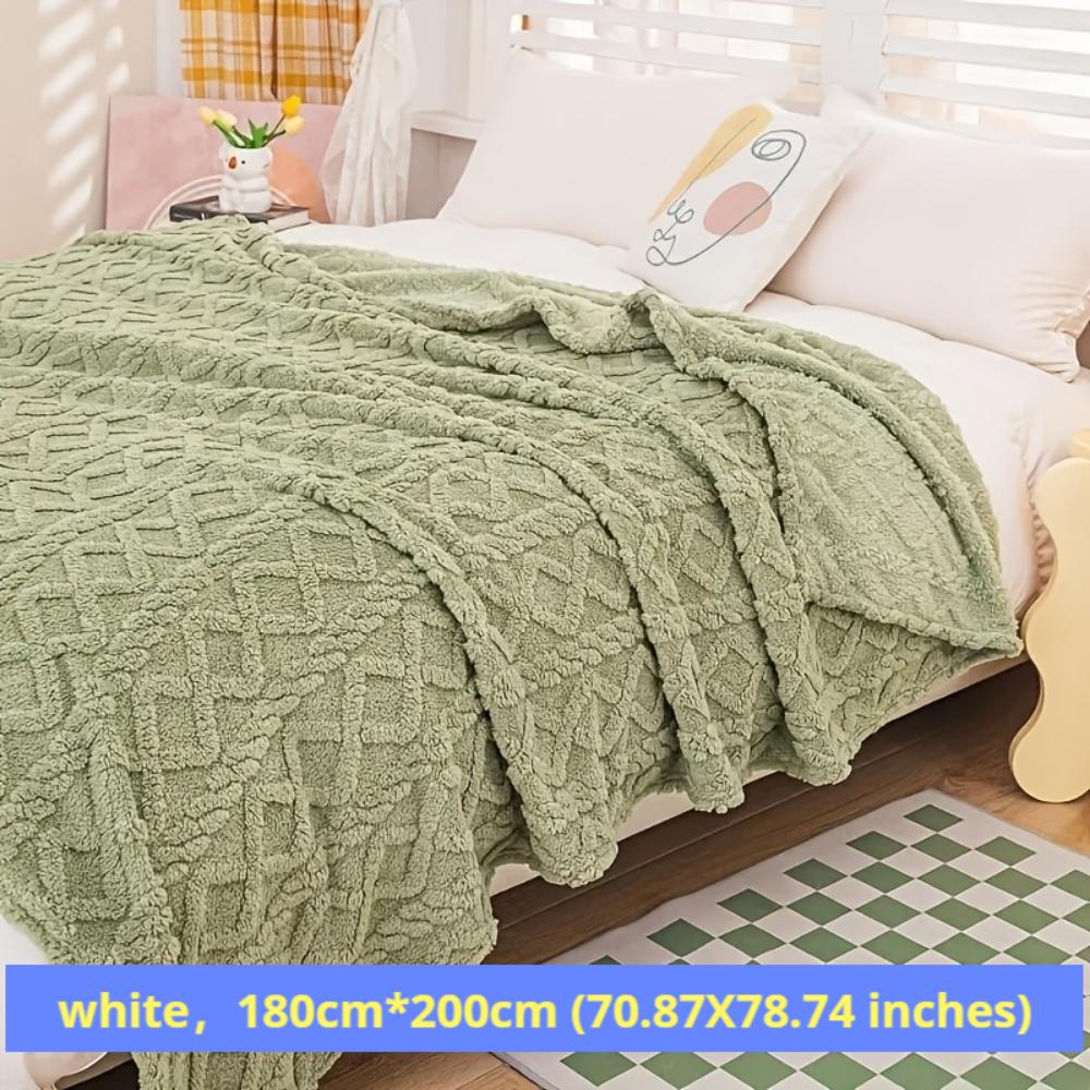 Jacquard Taft Fleece Blanket Coral Fleece Blanket Sofa Blanket Office Blanket Cross-border Blanket Pet Blanket