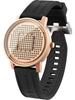 EUTOUR Magnetic Casual Quartz Watch with Magnetic Ball 40mm Rubber Gold Men's Watch, Creative, Stylish, Simple, Design, Dial, Band,