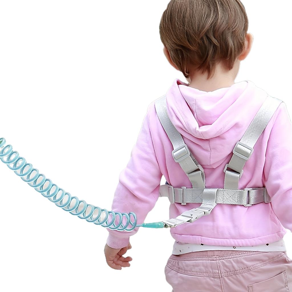[Correa de Seguridad Rosa] Correa de Seguridad Anti-Pérdida de Poliéster Duradero | Correa Ajustable y Cordón Elástico Amortiguador | Rosa, para Viajes al Aire Libre