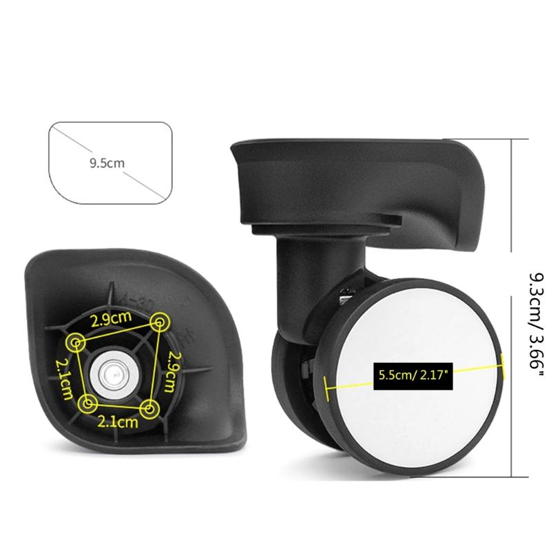 Upgrade Your Suitcase with Swivel Caster Replacement Wheels Smooth Rolling Bag Parts Accessories