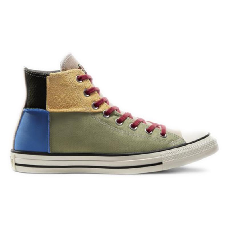 Converse Chuck Taylor All Star BHM Comfortable and Versatile High-Top Canvas Shoes Unisex Colour Blocking
