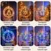 LED Light String, Battery Powered Double Round Pendant Light with Remote and Timer, Holiday Lamp for Camping Home Decoration