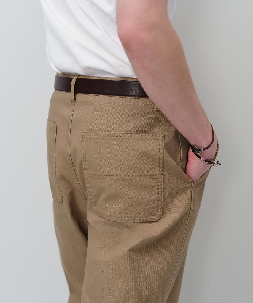 MUSINSA STANDARD Canvas Regular Fit Work Pants [Beige]