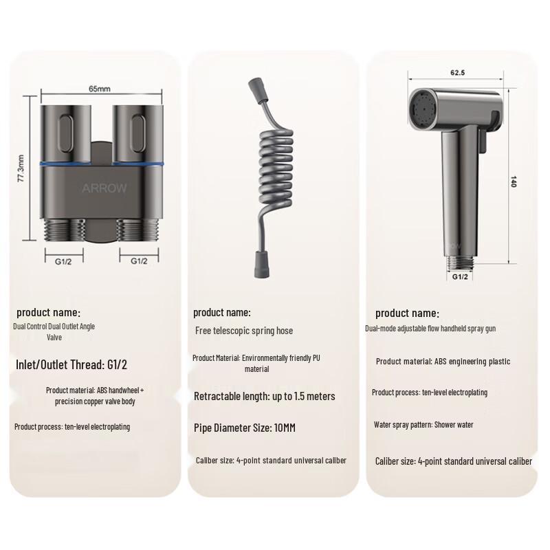 ARROW Bathroom Bidet Sprayer Set