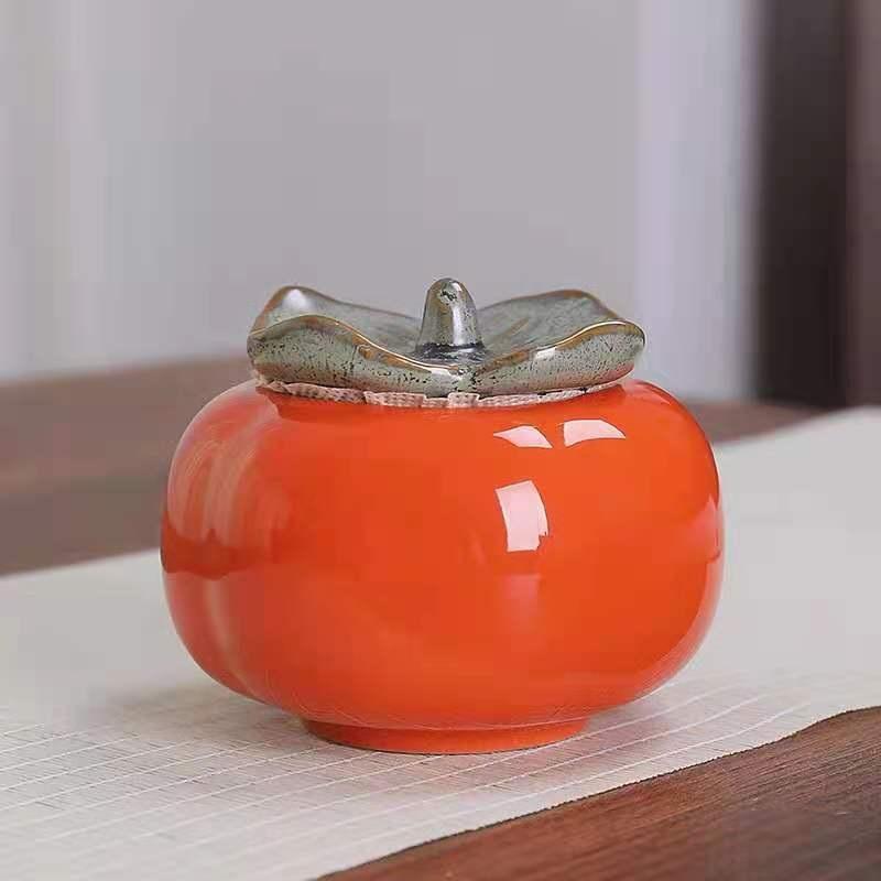 

Творческий Керамический Имитатор Фруктов Клубника Конфеты Банка Специй Чайник Бытовой Герметичный Хранитель Влаги Настольный Чайный Стол Украшения Persimmon B