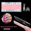 Sandwich Dual Nail Forms 240Pcs 15Size Extensions-Dual Forms Coffin Oval Almond Nail Forms Top Mold Bottom Mold Extensions