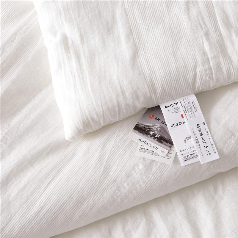 Japanese Quilts Summer Pure White Cotton Duvets Double Couple Beds Quilts Blanket Queen Size Air Conditioning Cold Comforter