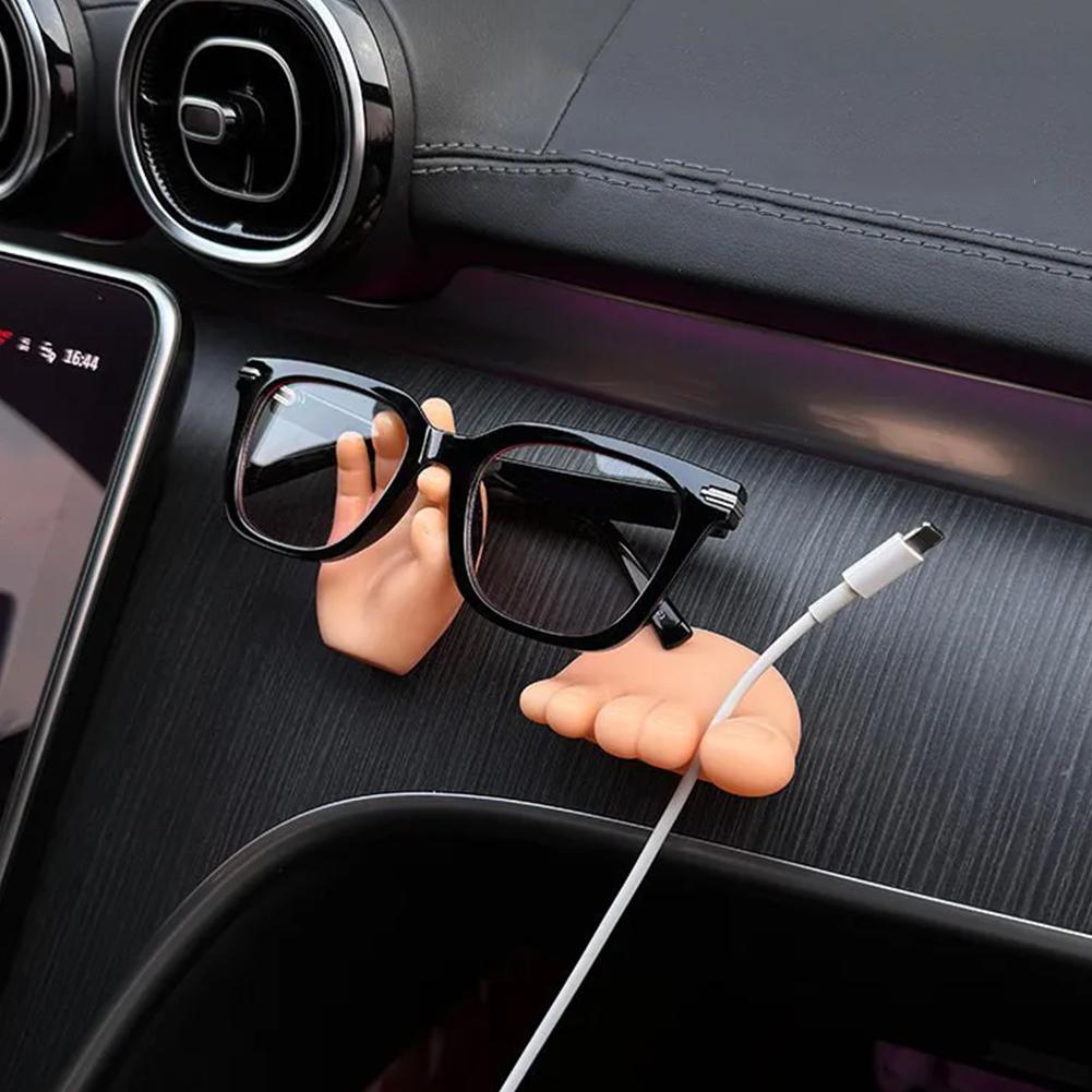 Car Interior Hook Dashboard Storage Holder For Glasses Key Charging Cable Clip Auto Organizer Hook Accessories