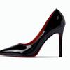 2025 Summer New Large Size Fashion Single Shoes Pointed Head Shallow Mouth High Heels Patent Leather Stiletto Women's Shoes