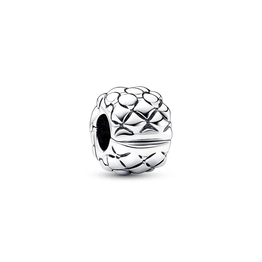 

925 Silver Heart Charm Bead DIY Jewelry Gift Sparkling Earth Round Clip Fit Bracelet Necklace European Fashion