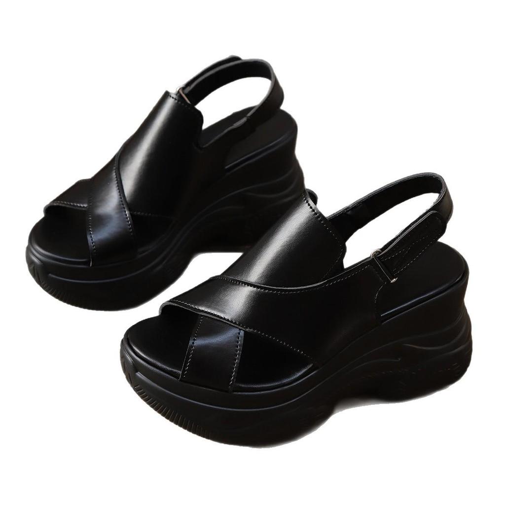 2025 Women's Sports Dad Sandals: New Style Roman Beach Sandals with Buckle and Thick Sole