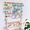 Bow Organizer for Girls Hair Bows Headband Holder Hanging Bow Storage Organizer Rack Wood Bow Holder Wall Mounted Hair