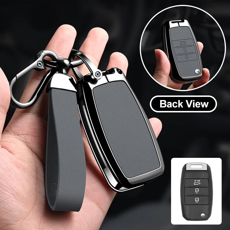 Zinc Alloy Car Key Case Cover Shell Fob for KIA RIO 3 K2 K3 K4 K5 Sportege Picanto Optima Soul Ceed Sorento Forte Stinger Cerato