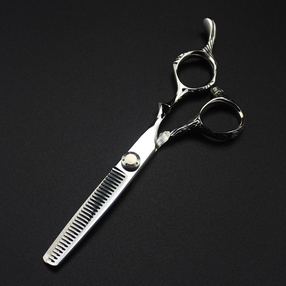 Professional 6 '' Hollow Scissor Dragon Hair Scissors Haircut Thinning Cutting Shears Hairdressing Scissors