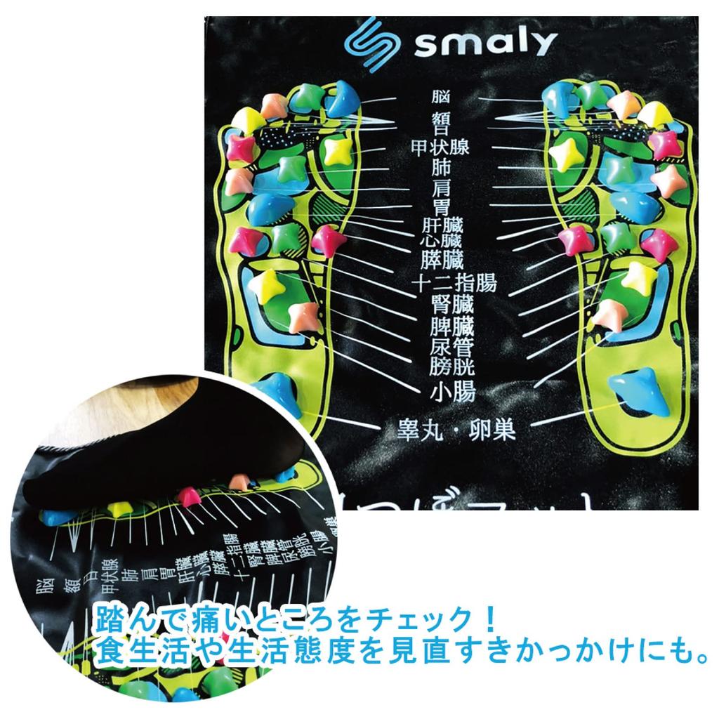 SMALY Foot Reflexology Promotes Blood Healthy Foot Pressure Foot Foot Massage Maintains Relieves Fatigue Mat, 120x35cm, Circulation, Massage, Points,