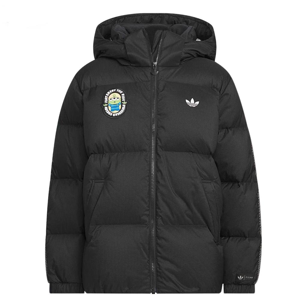 Adidas Originals X Toy Story Collaboration Down Jacket Loose Long Sleeve Solid Color Hooded Duck Down Kids outerwear KB5142