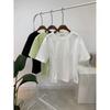 C S In The Room Lxl miTCh pInTuCk CuT Flare ShorT Sleeve T ShirT 3Color