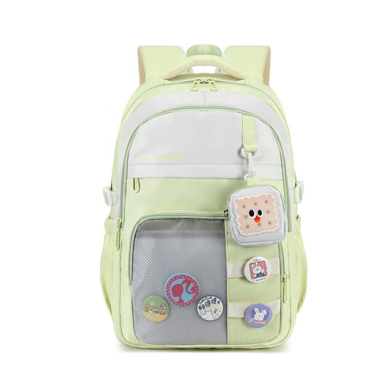 Simple Schoolbag Female Middle School Students Large Capacity Junior High School Children Backpack Backpack Fashion