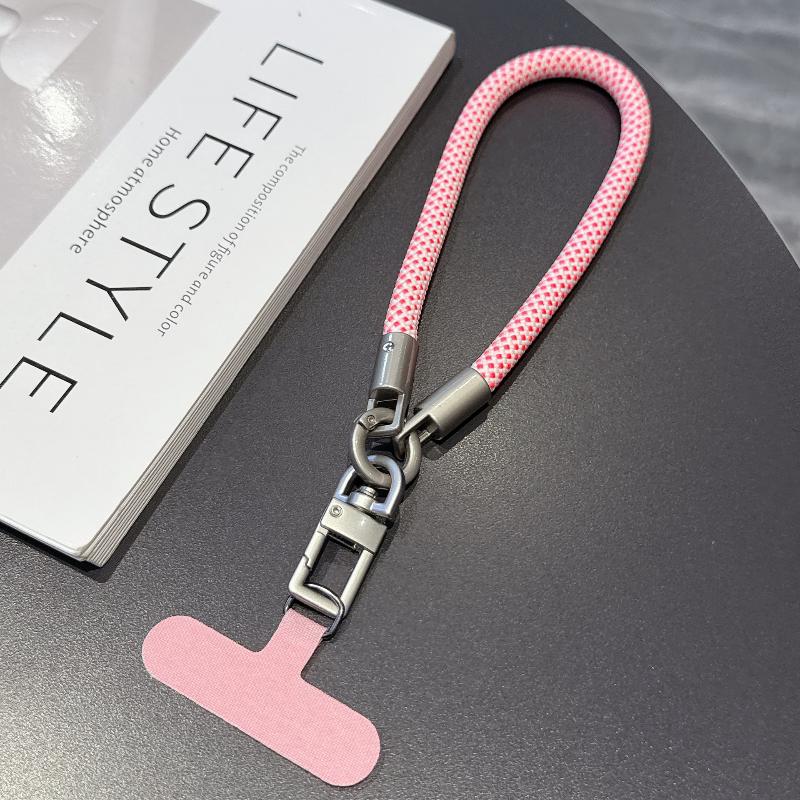 Portable Mobile Phone Hand Wrist Straps Nylon Colorful Anti-Fall Lanyard With Gasket Detachable Cellphone Hanging Cord