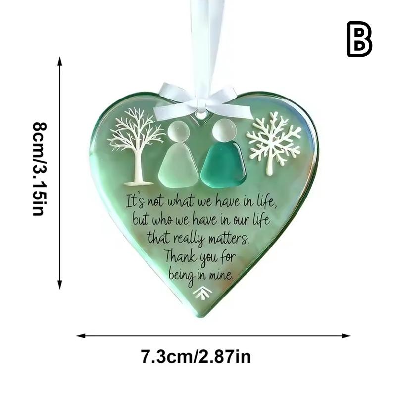 

Acrylic Snowflake-Shaped Sea Glass Ornaments Handmade Friendship Snowflake Art Keepsakes Christmas Snowflake Tree Decoration