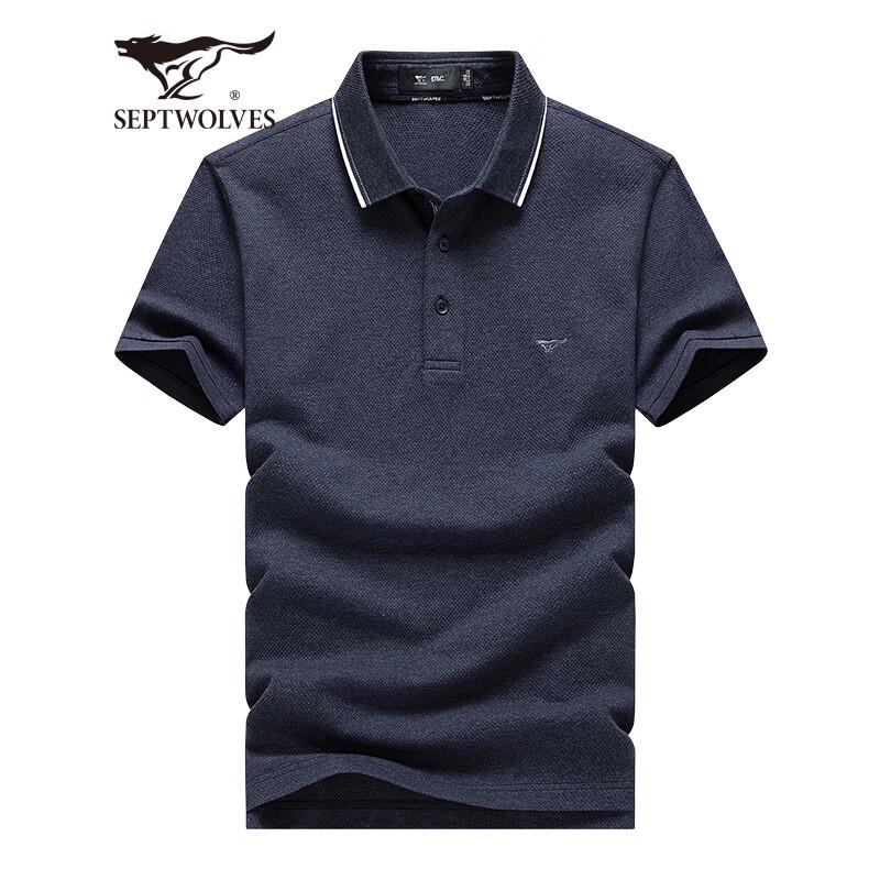 Septwolves Men s Business Casual Polo T-shirt 3XL