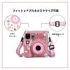 Camera protection case for Fujifilm Instax Mini SE instant cute clear hard cover with photo storage cartoon adjustable shoulder suitable for girls and