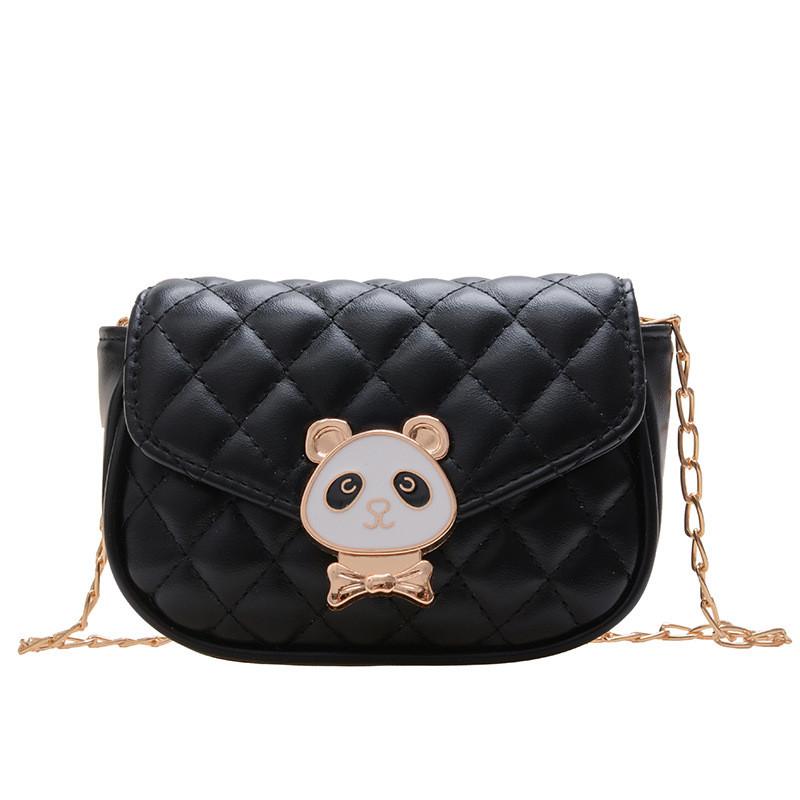 Trendy Girls Panda Pattern Kids Lightweight Crossbody Bag For Daily Outfits