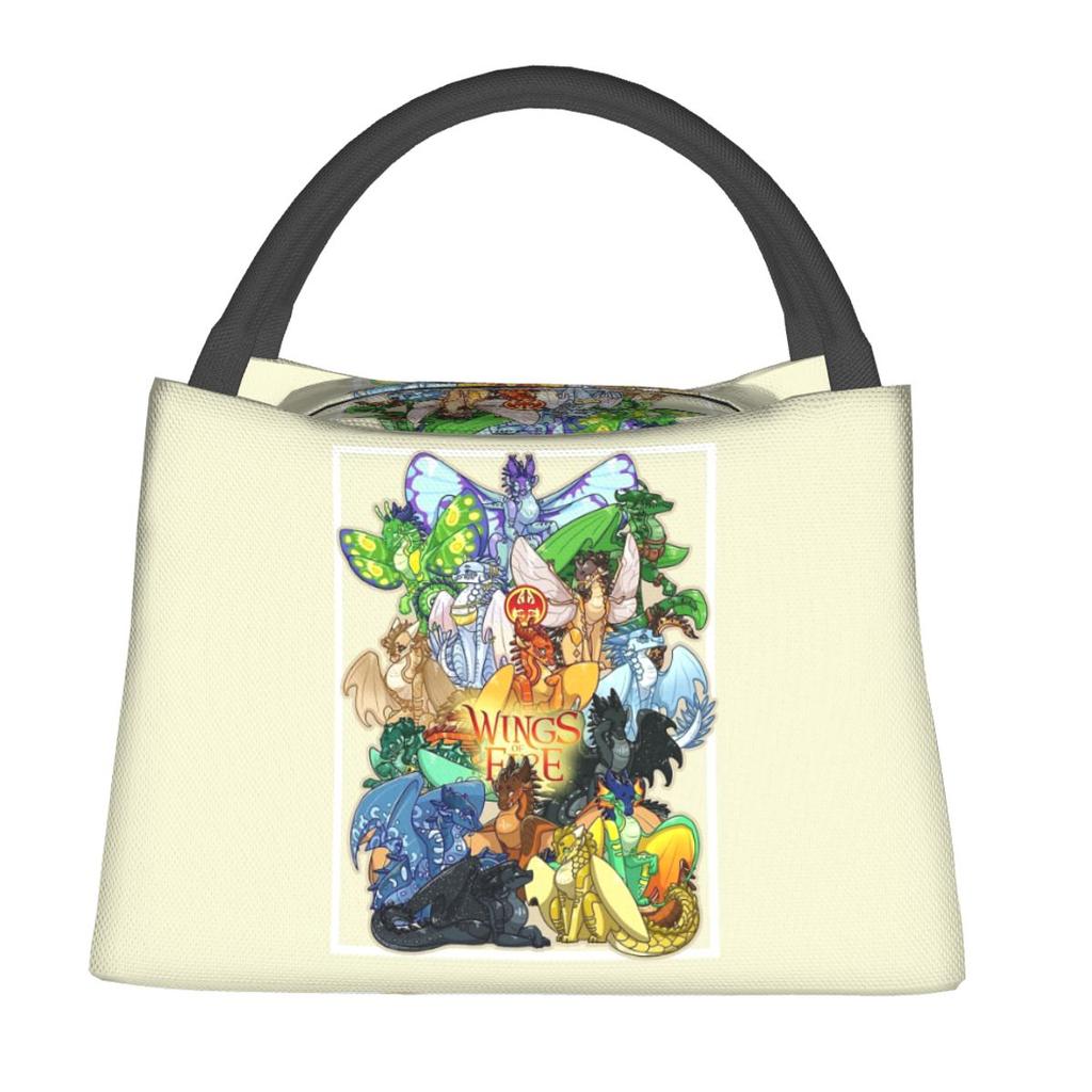 Wing Of Fire All Dragon Insulated Lunch Bag for Women Kids Portable Food Boxes Thermal Lunch Box Tote