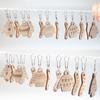 Holz Anhänger Strickmaschenmarkierer Holz Häkelnadelverschluss Für DIY Bastelmarkierer