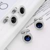 Alloy Cufflinks Classic Tuxedo Shirt Cufflinks and Shirt Accessories Unique Business Groom Wedding Jewelry Men Gifts