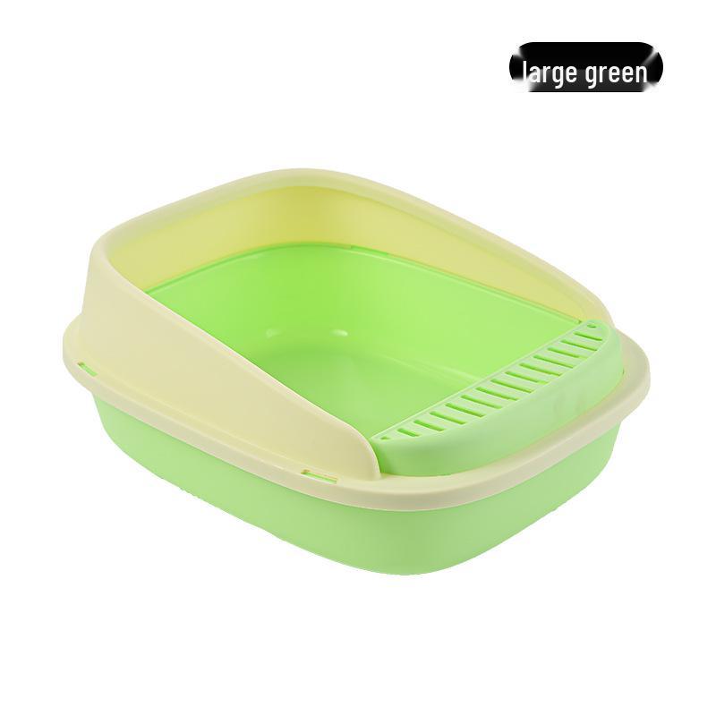 Medium-Large Anti-Splash Odor-Blocking Cat Litter Box for Kittens and Cats
