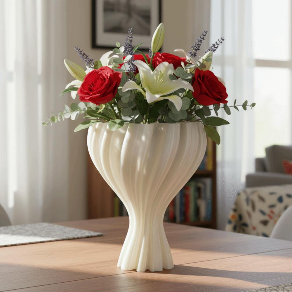 Flower Arrangement 3D Printed Flower Vases Twisted Design Flower Bottle Home Desktop Decorations