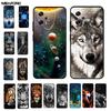 For Xiaomi Poco X4 GT Case X4GT X 4 GT Wolf TPU Silicone Soft TPU Back Cover for Poco X4 GT Para Cartoon Black Edge Fundas Coque
