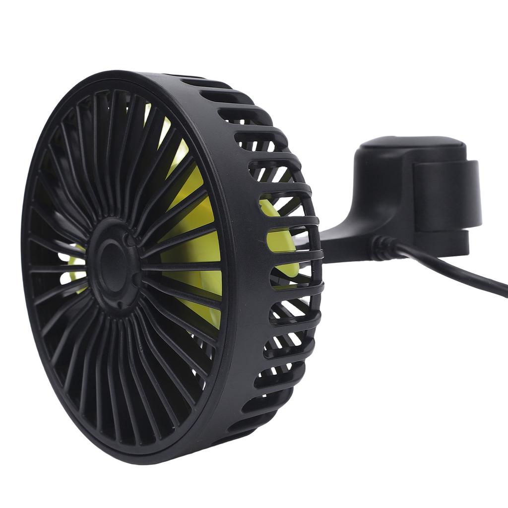 Car Rear Seat Fan USB Powered 3 Wind Speed 360 Deg Rotatable Quiet Portable Vehicle Cooling Fan for Cars SUV Motorhomes