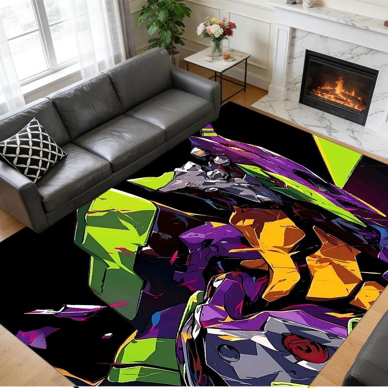 Crystal Velvet Rug Soft Non Slip Indoor Floor Mat Home DecorNeon Genesis Evangelion