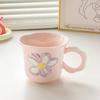 1 Korean Coffee Cup, Flower Shaped Mug, Cute Ceramic Cup, Birthday Gift for Girls, Best Friend Souvenir