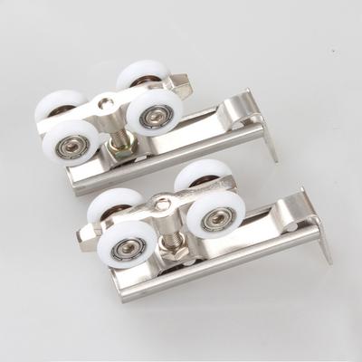 Sliding Door Wheel Hanging Wheel Hanging Rail Pulley Wardrobe Door Can Bear 50kg Cabinet Lifting Rail Pulley  Door Hardware