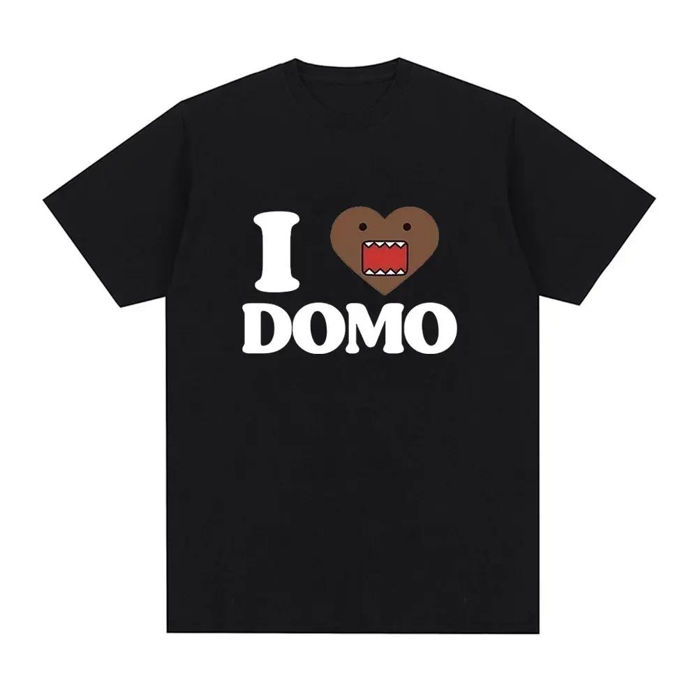 

2025 I Love Domo Kun T-shirt Women s Casual Tshirt Retro Short Sleeved Oversized Tshirt Street Wear Streetwear Women T Shirts 4XL