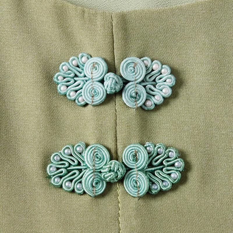 PaSiTe Summer Chinese Style Floral Chiffon Blouse