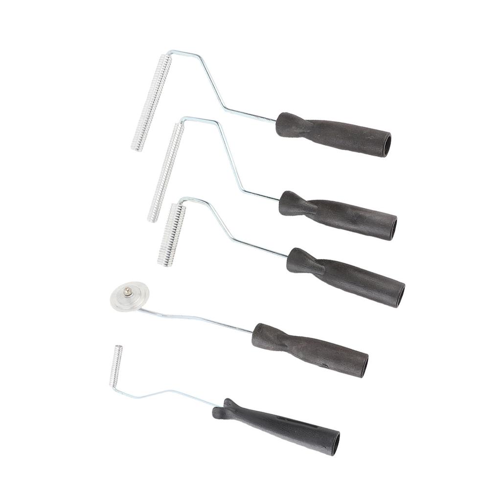 5PCS Fiberglass Laminating Rollers Aluminum Head Bubble Paddle Tool Kit for Mold Resin Composite Projects Bathtub Boat