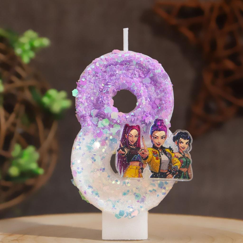 Cartoon Peripheral Party Birthday Candles Digital Candles