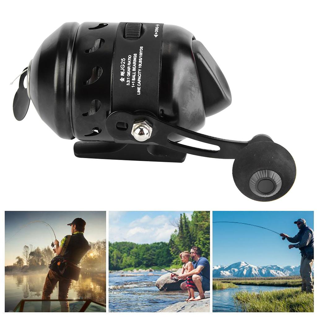 Black Casting Spinning Reel Inner Line Shooting Fish Wheel Closed Fishing Reel